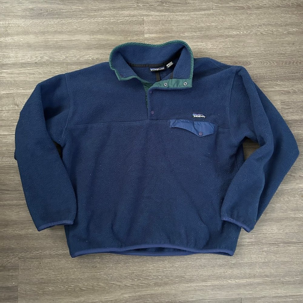 Vintage Patagonia 2005 Snap T Fleece Blue Size Large